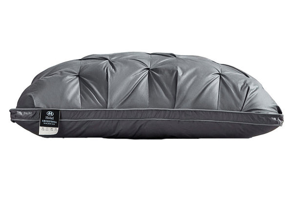 A Pair Of Feather Pillows And White Goose Single Neck Guards